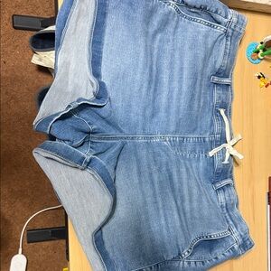 torrid Light Blue Denim Drawstring Jean Shorts